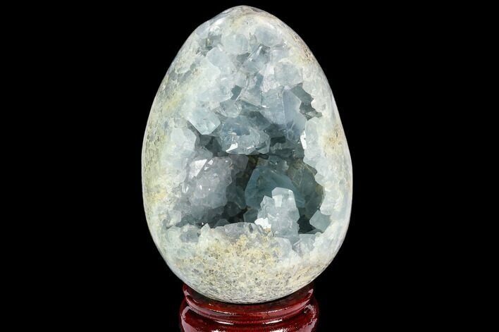 Crystal Filled, Celestine (Celestite) Egg #124704
